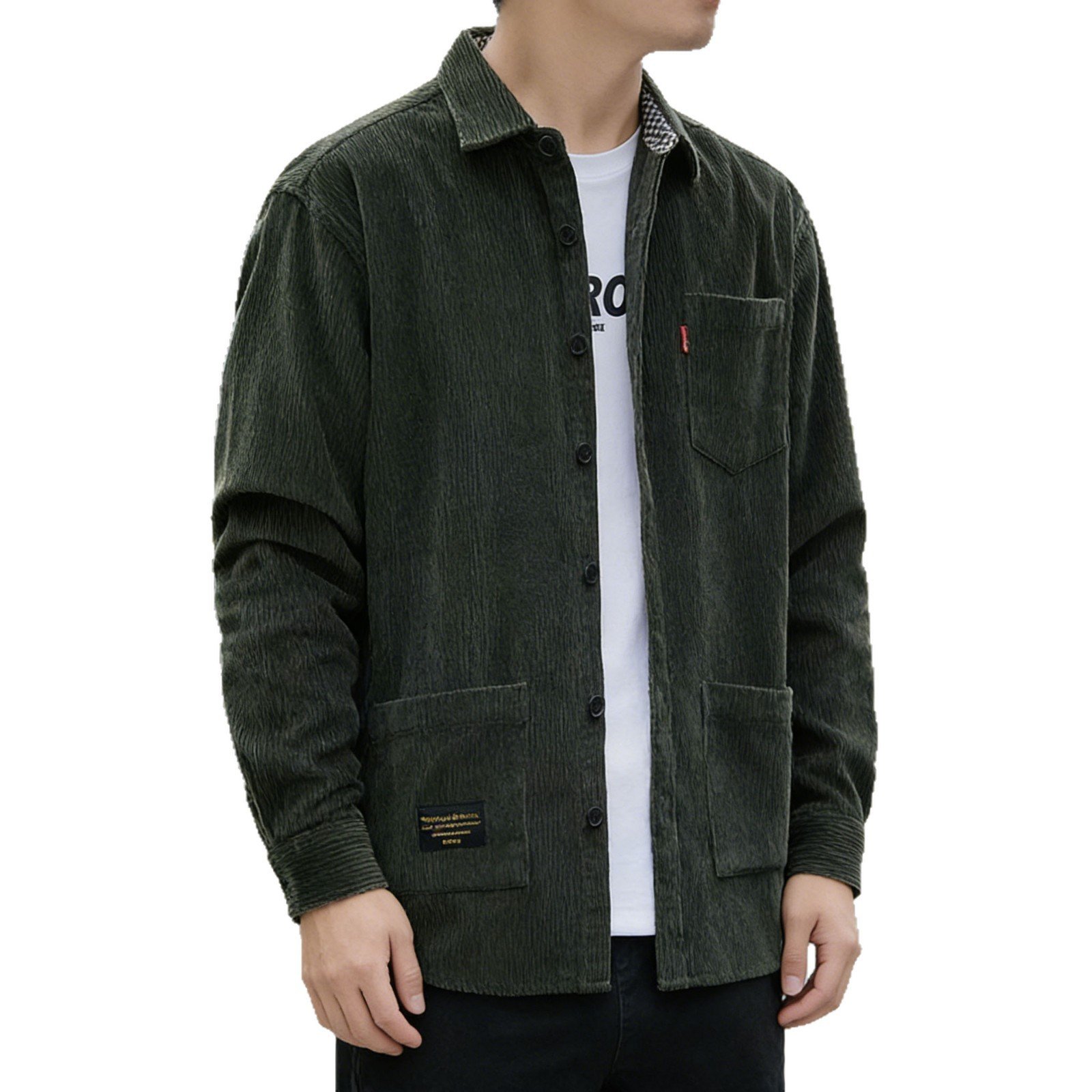 Men's Corduroy Shirt For Fall And Winter - Image 6