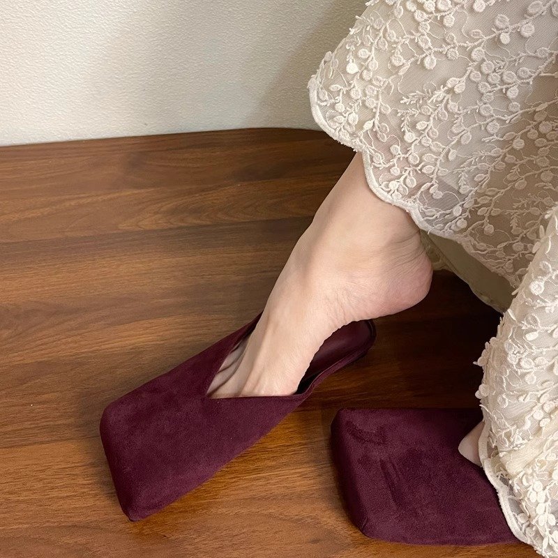 Women's Square-toe Low-cut Closed-toe Mules - Image 3