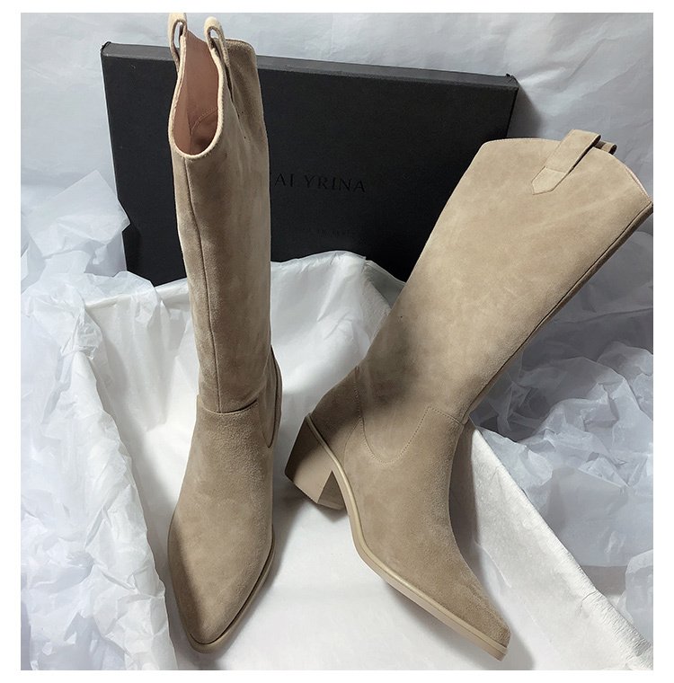 Women's High Tube Is Not Over The Knee Boots - Image 5