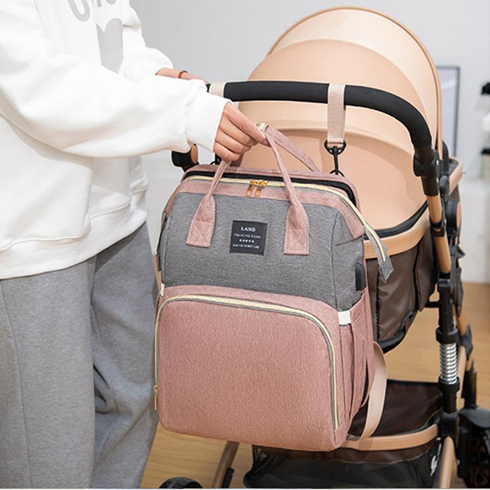 Mummy Baby Crib Backpack Large Capacity Out Milk Insulated Bag Women - Image 3