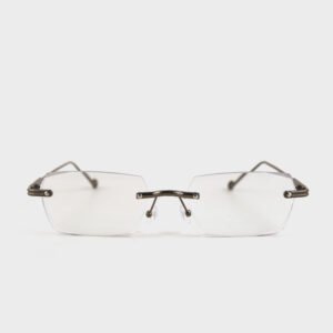 Men Rimless Photochromic Blue Light Reading Glasses