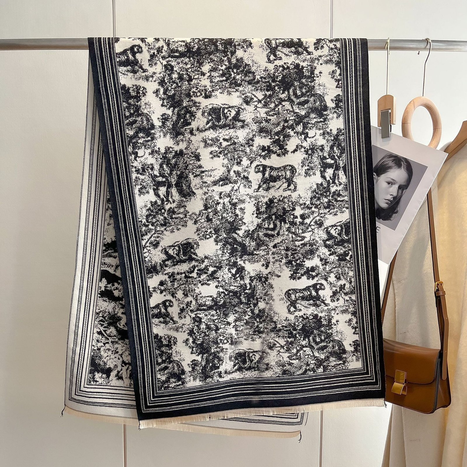 Best-selling Camellia Faux Cashmere Scarf - Image 3