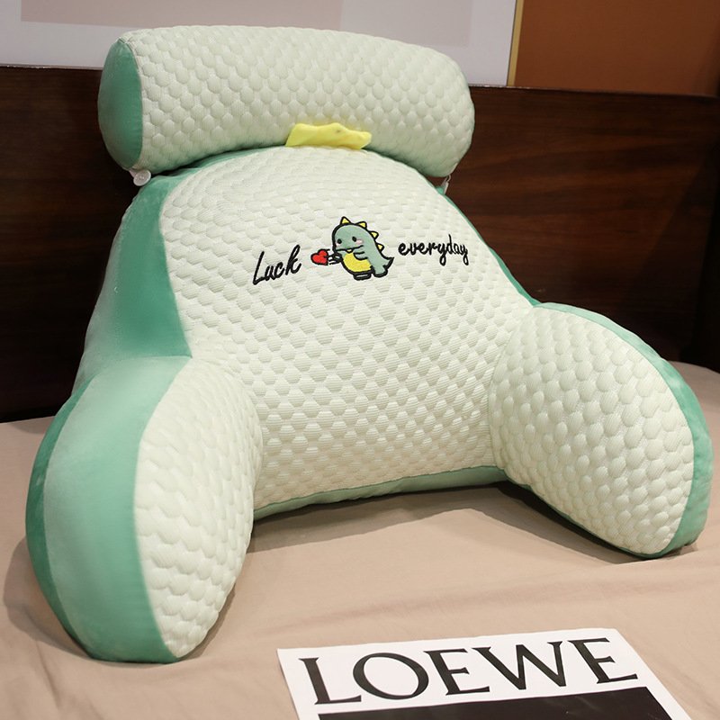 Sofa Fluffy Cushion Luncheon Pillow Triangle Reading Cushion Bedside Soft Large Backrest Lumbar Cushion Office Chair Cushion - Image 5