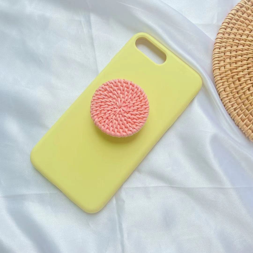 Bamboo Woven Telescopic Mobile Phone Folding Stand Gift Jewelry Accessories - Image 6