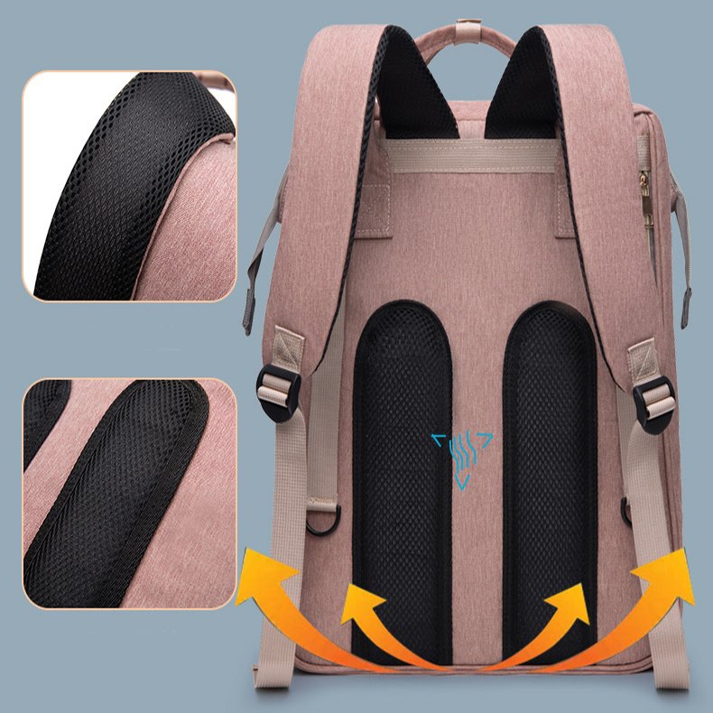 Mummy Baby Crib Backpack Large Capacity Out Milk Insulated Bag Women - Image 6