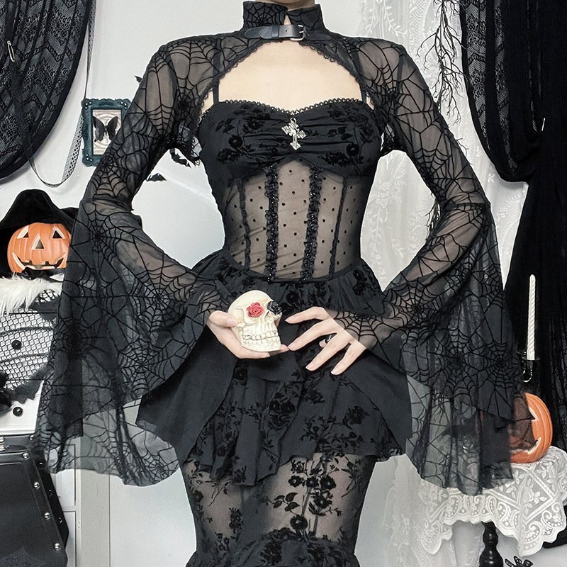 Halloween Dark Style Temperament Smock Top Women - Image 2