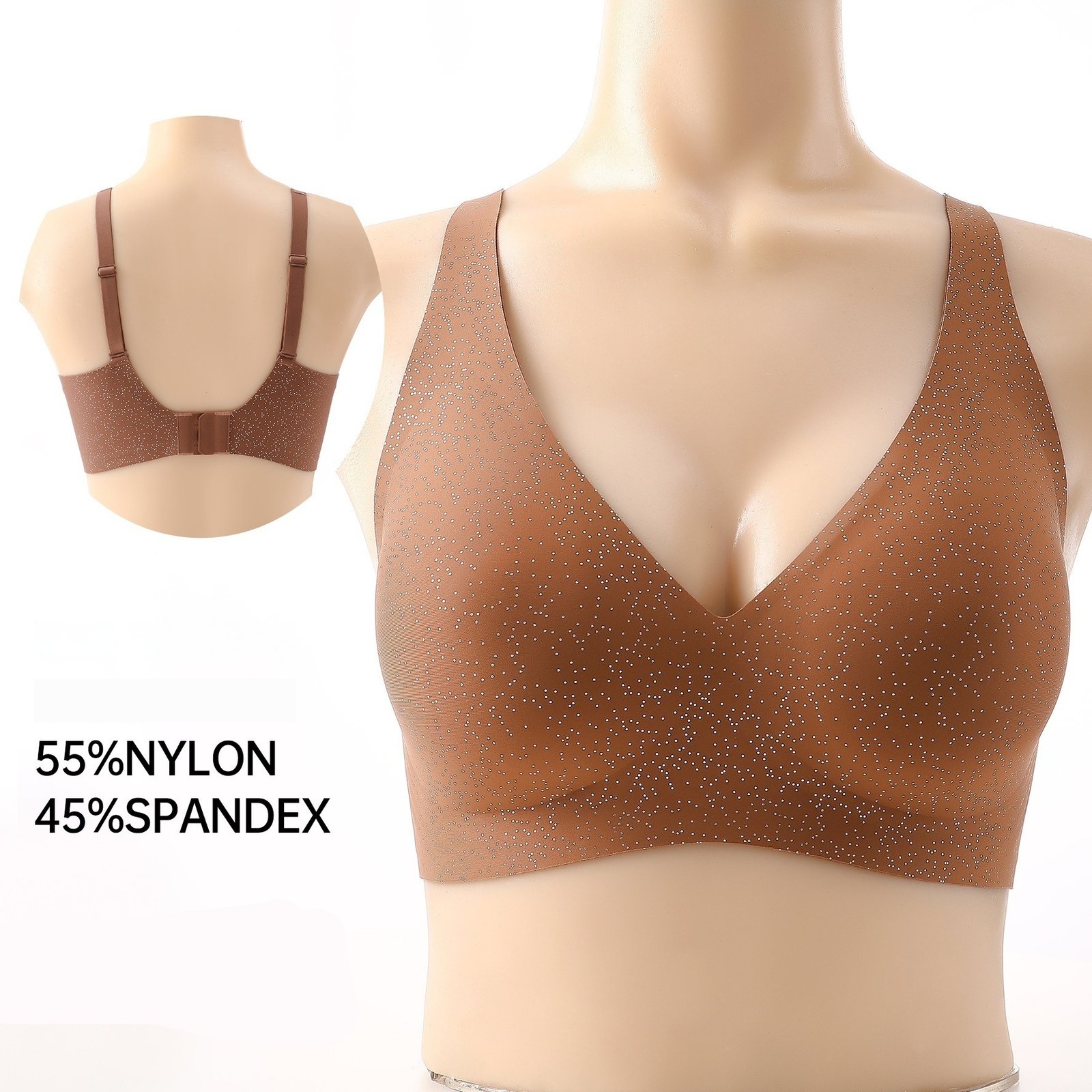 Women's Traceless Sexy Deep V Jelly Soft Support Bra - Image 2