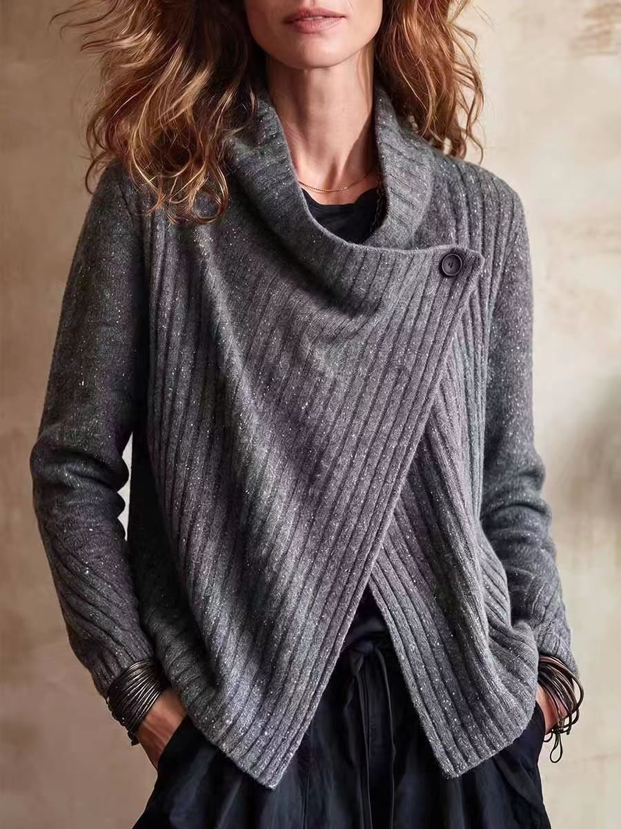 Women's Solid-Color Long-Sleeve Knit Top For Autumn And Winter - Image 6