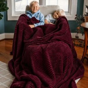 Chunky Ribbed Blanket Throw