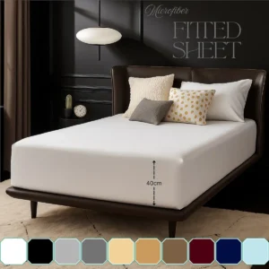 Cotton Feel Fitted Sheet — 40cm Deep