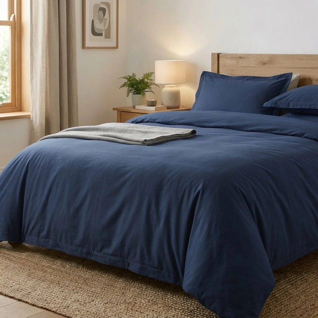 Plain Microfibre Duvet Cover Set